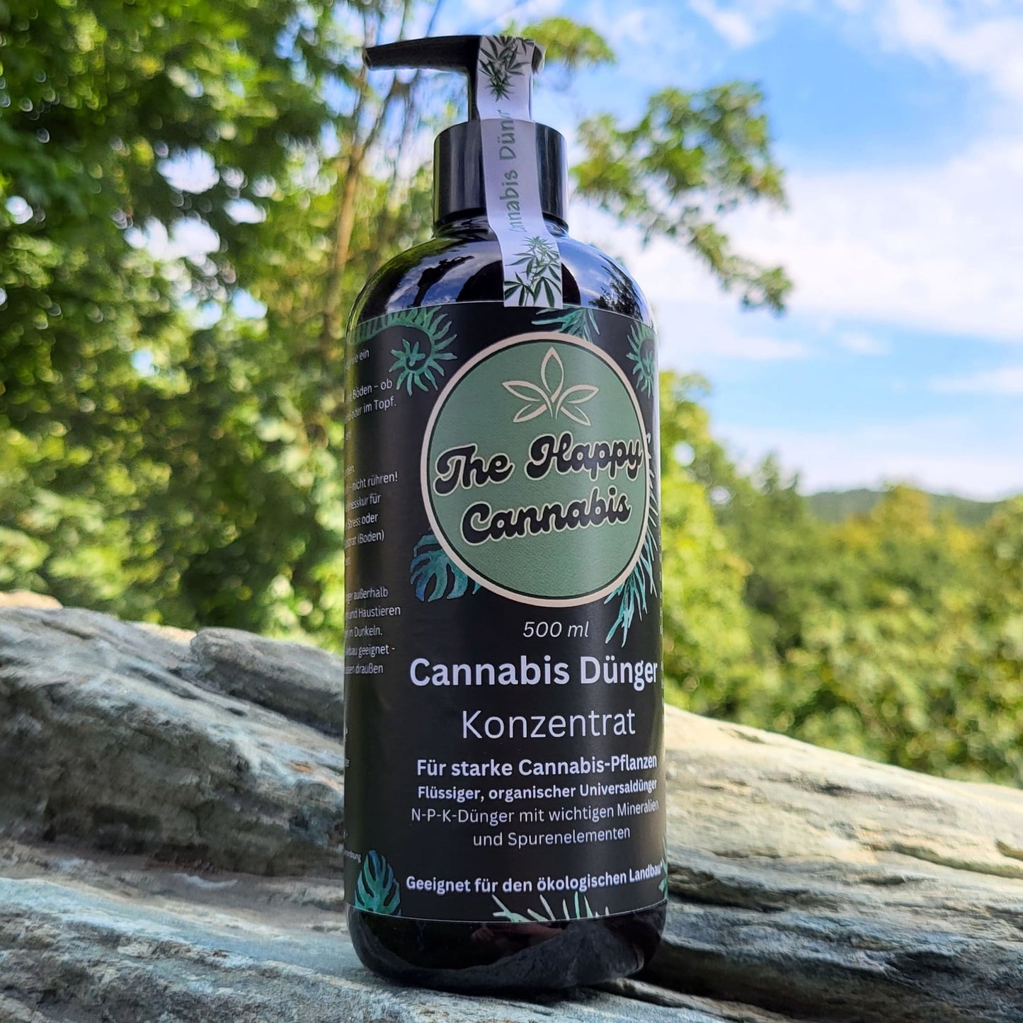 Cannabis Universaldünger 500 ml - Konzentrat - Recycling-Kunststoffflasche Pumpspender
