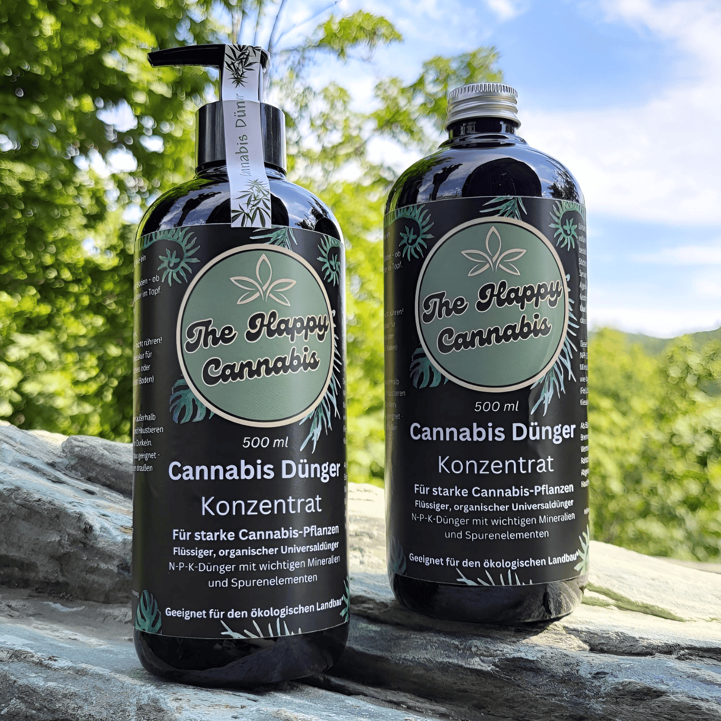 Cannabis Universaldünger 500 ml - PET Flasche Pumpspender und Schraubverschluss