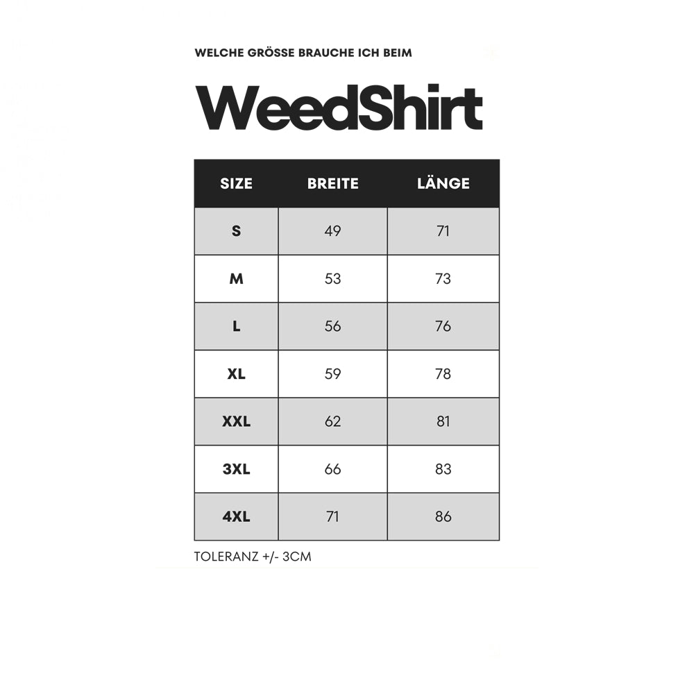 Shirt Schwarz Größentabelle