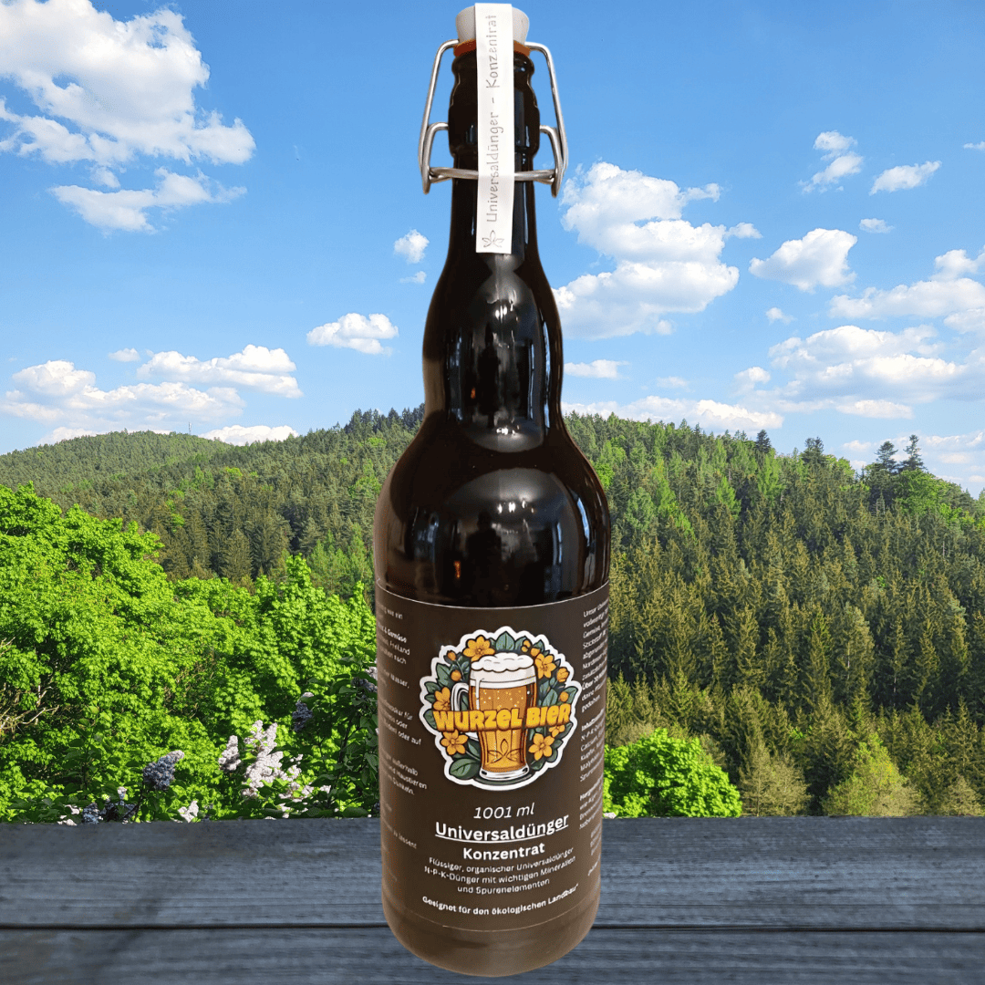 Bio Universaldünger - Konzentrat - Wurzel Bier 1001ml  für nahezu alle Pflanzen, Obst & Gemüse.