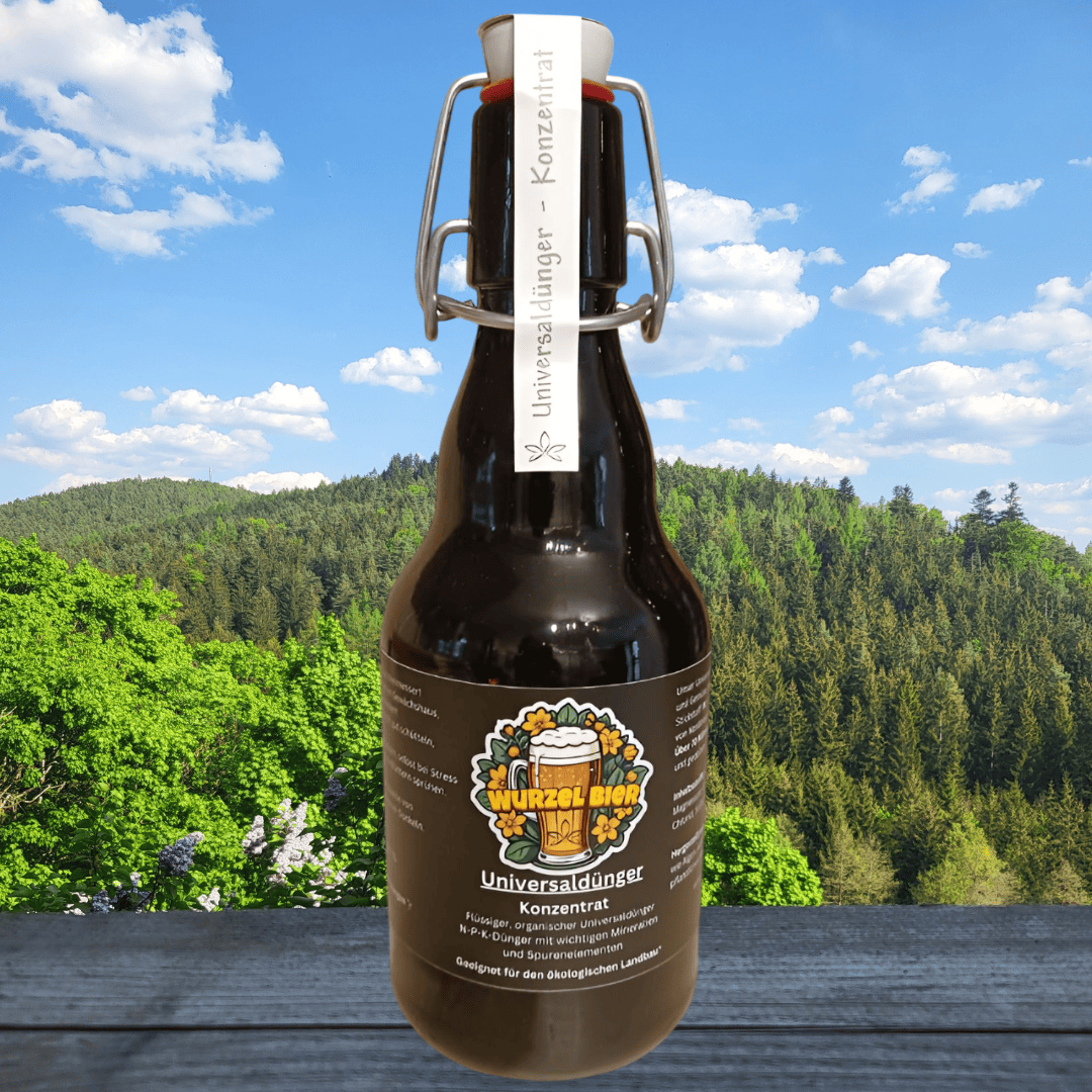 Bio Universaldünger - Konzentrat - Wurzel Bier 333ml  für nahezu alle Pflanzen, Obst & Gemüse.
