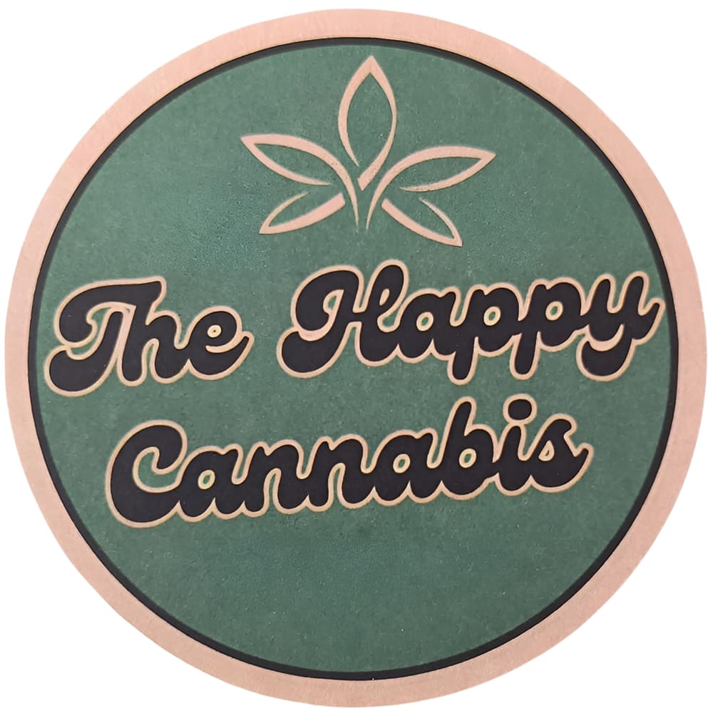 Bierdeckel Rund - The Happy Cannabis 