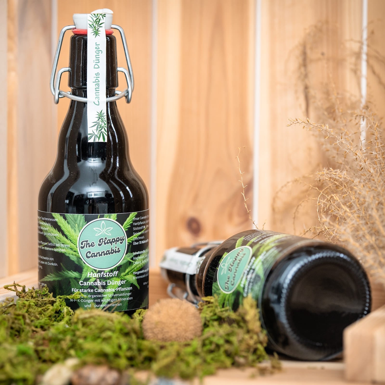 Cannabis Universaldünger 333 ml THE HAPPY CANNABIS Bierflasche 