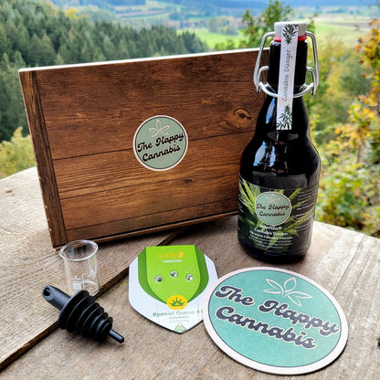 Geschenkset Geschenkbox Cannabis Dünger 333 ml Samen Royal Queen Seeds