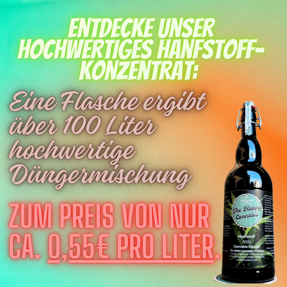 Hanfstoff-Konzentrat - 100 Liter - 0,55€ pro Liter