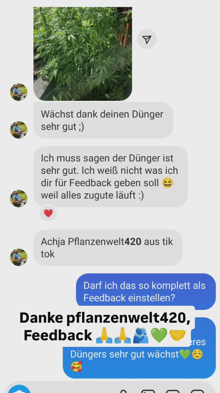 Pflanzenwelt420 Feedback Dünger 